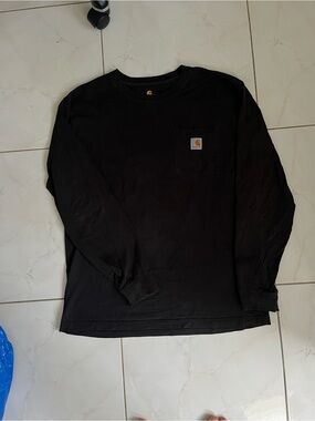 Carhartt Black Long-Sleeve Pocket Shirt